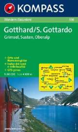 Karte Kompass Gotthard - Grisel - Oberalp - Susten
